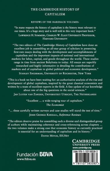 The Cambridge History Capitalism v1
