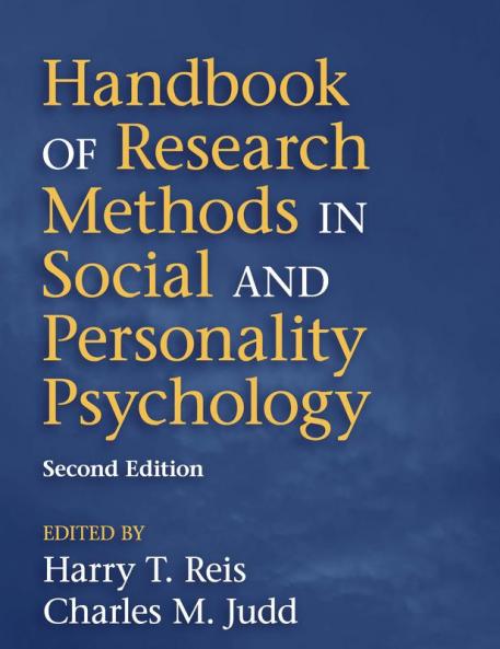 Handbook of Research Methods in Social and Personality             Psychology