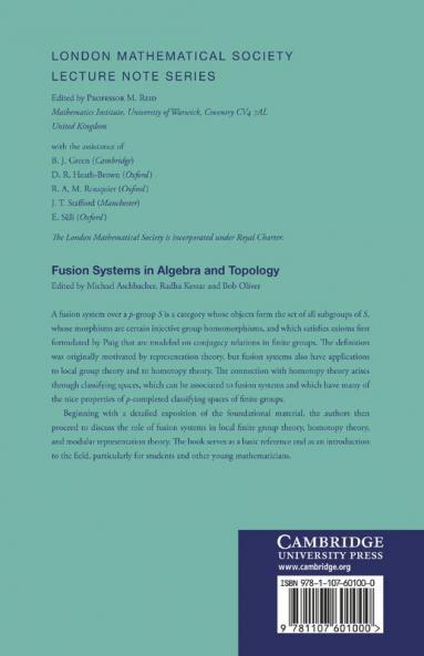 Fusion Systems in Algebra and Topology