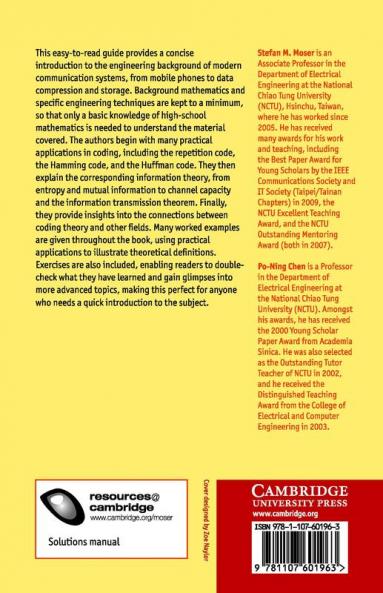 A Student's Guide to Coding and Information Theory