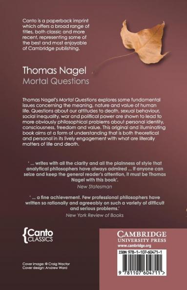 Mortal Questions (Canto Classics)