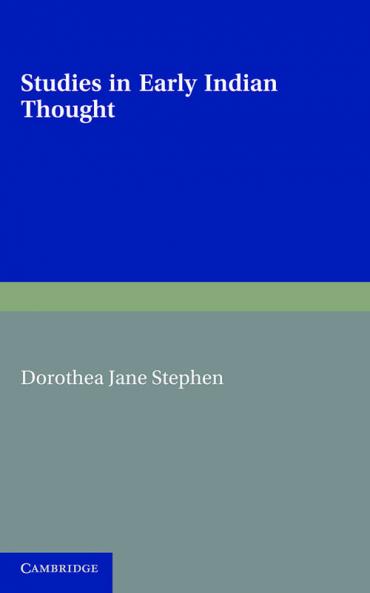 Studies in Early Indian Thought