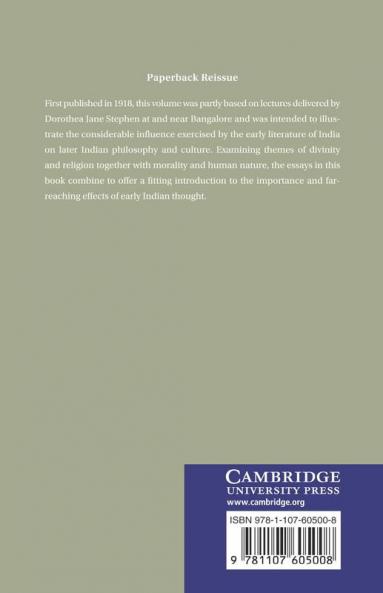 Studies in Early Indian Thought