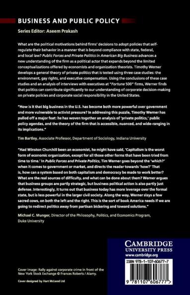 Public Forces and Private Politics in American Big Business