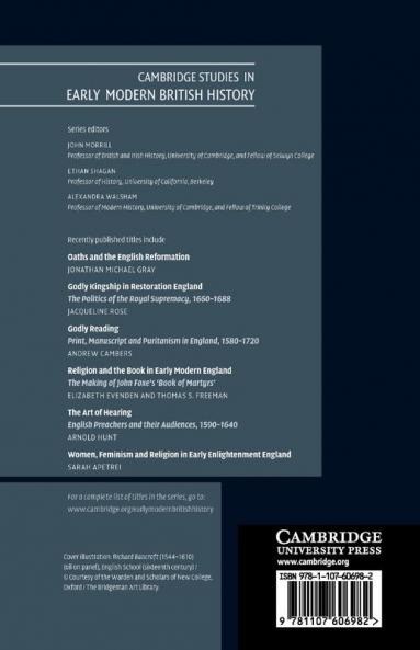 Richard Bancroft and Elizabethan Anti-Puritanism