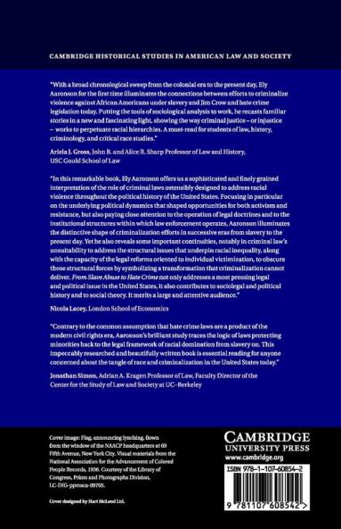 From Slave Abuse to Hate Crime