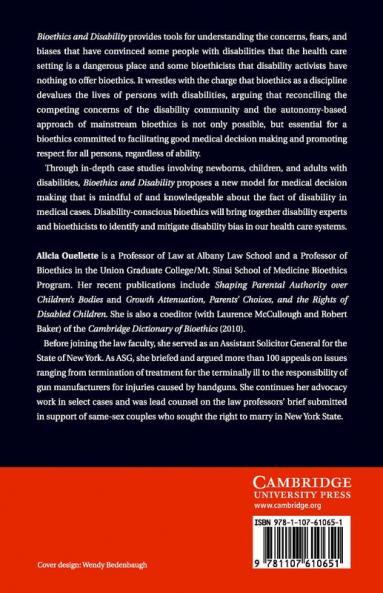 Bioethics and Disability