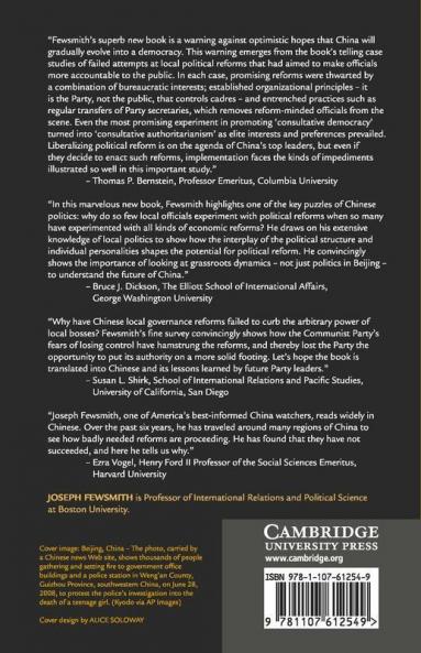 The Logic and Limits of Political Reform in China