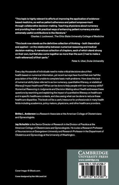 Numerical Reasoning in Judgments and Decision Making about Health