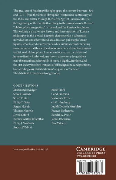 A History of Russian Philosophy 1830 1930