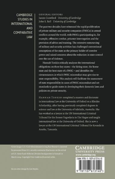 State Control Over Private Military and Security Companies in Armed Conflict