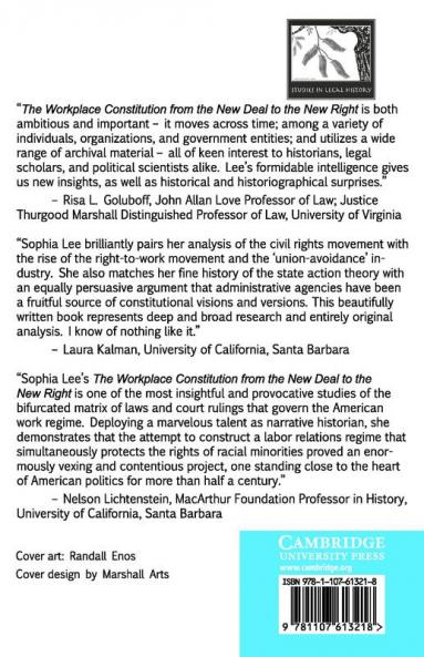 The Workplace Constitution from the New Deal to the New Right