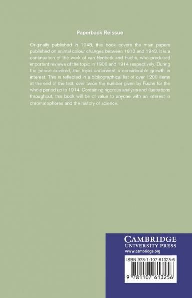 Animal Colour Changes and Their Neurohumours