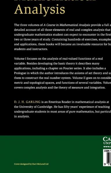A Course in Mathematical Analysis