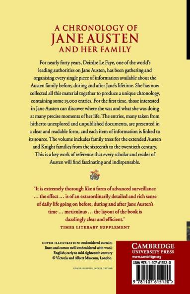 A Chronology of Jane Austen and her Family
