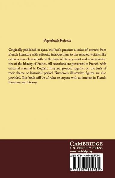 Cambridge Readings in French Literature