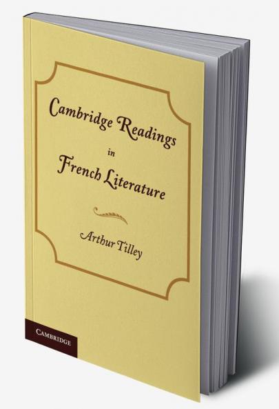 Cambridge Readings in French Literature