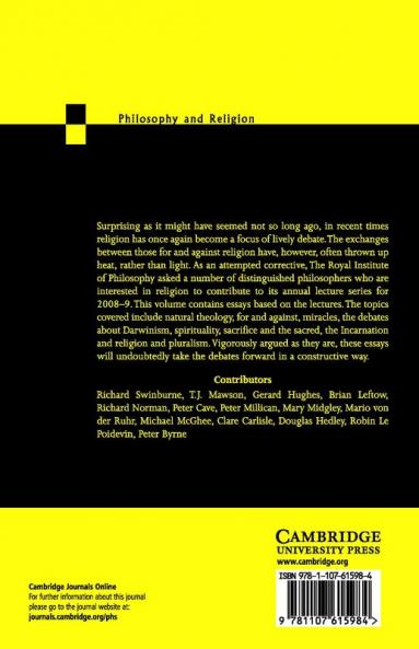 Philosophy and Religion