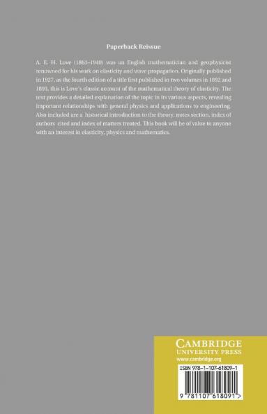 A Treatise on the Mathematical Theory of Elasticity