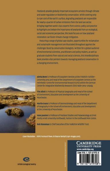 Peatland Restoration and Ecosystem Services