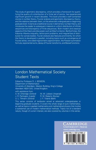 Number Theory Fourier Analysis and Geometric             Discrepancy