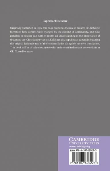 Dreams in Old Norse Literature and Their Affinities in Folklore
