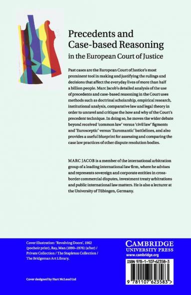 Precedents and Case-Based Reasoning in the European Court of Justice