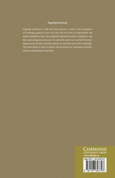 The Employment of Cambridge Graduates