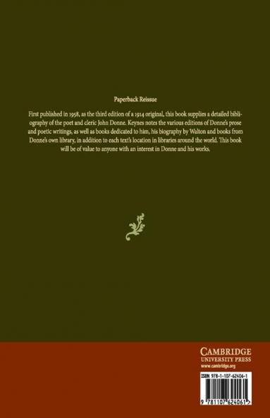 A Bibliography of Dr. John Donne