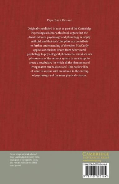 Common Principles in Psychology and Physiology