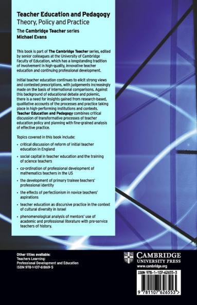 Teacher Education and Pedagogy