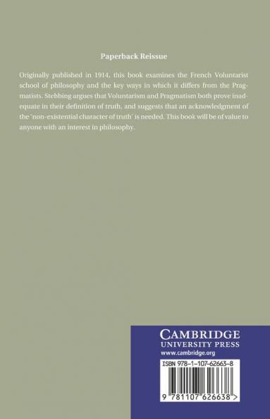 Pragmatism and French Voluntarism