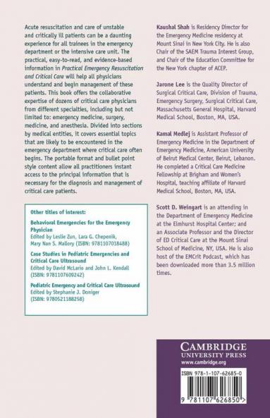 Practical Emergency Resuscitation and Critical Care