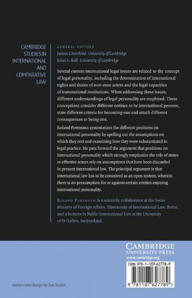 Legal Personality in International Law