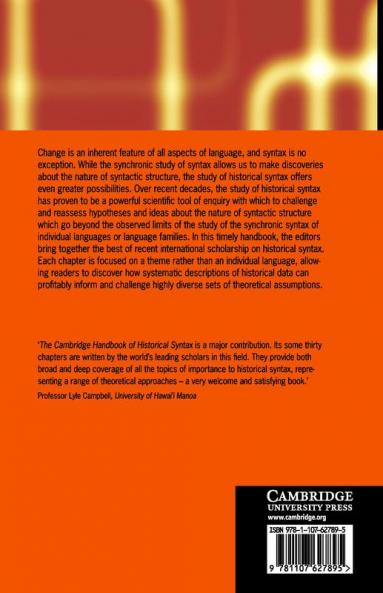 The Cambridge Handbook of Historical Syntax