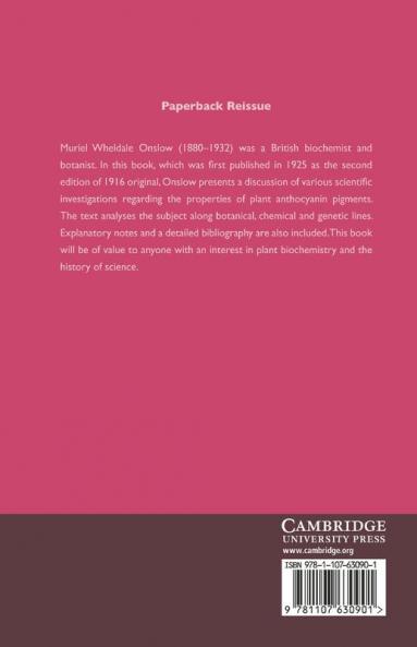 The Anthocyanin Pigments of Plants