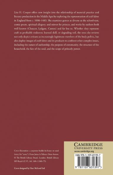 Artisans and Narrative Craft in Late Medieval England