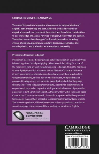 Preposition Placement in English