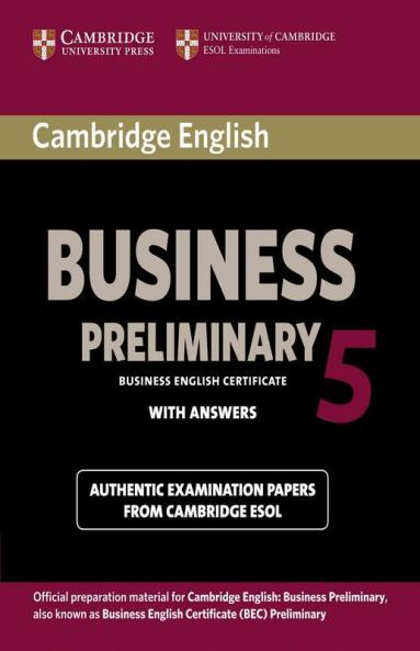 Cambridge English Business 5 Preliminary