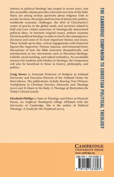 The Cambridge Companion to Christian Political Theology