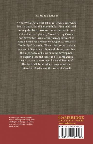 Lectures on Dryden