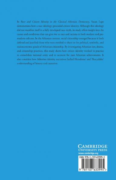 Race and Citizen Identity in the Classical Athenian             Democracy
