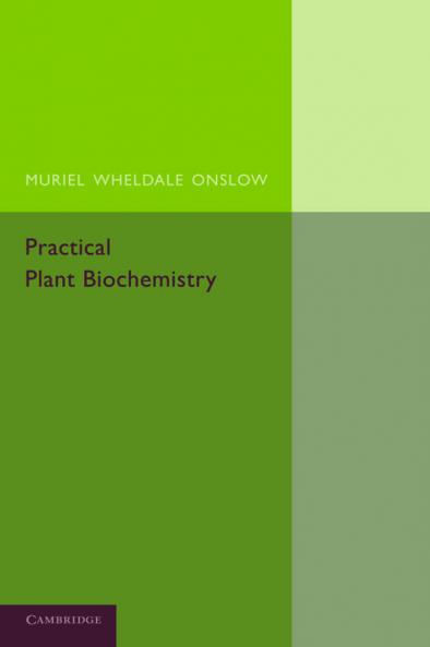 Practical Plant Biochemistry