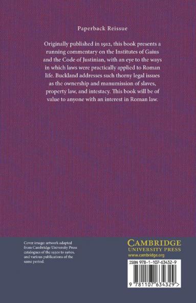 Elementary Principles of the Roman Private             Law