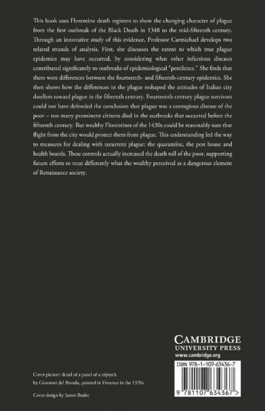 Plague and the Poor in Renaissance Florence