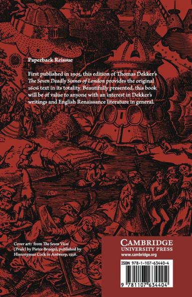 The Seven Deadly Sinnes of London. by Thomas Dekker