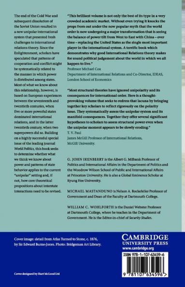 International Relations Theory and the Consequences of Unipolarity