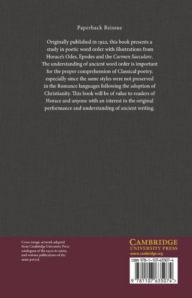 Horace Odes and Epodes