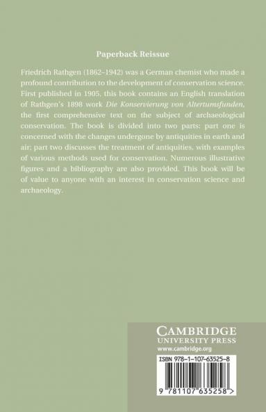 The Preservation of Antiquities
