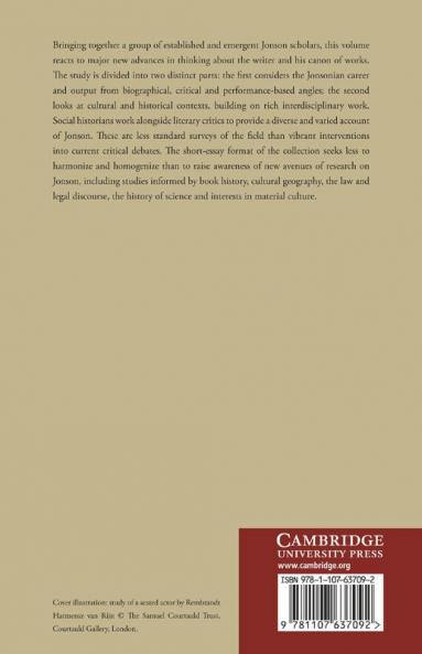 Ben Jonson in Context